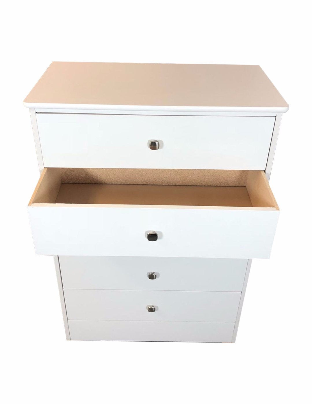 White Chest 5 Drawer