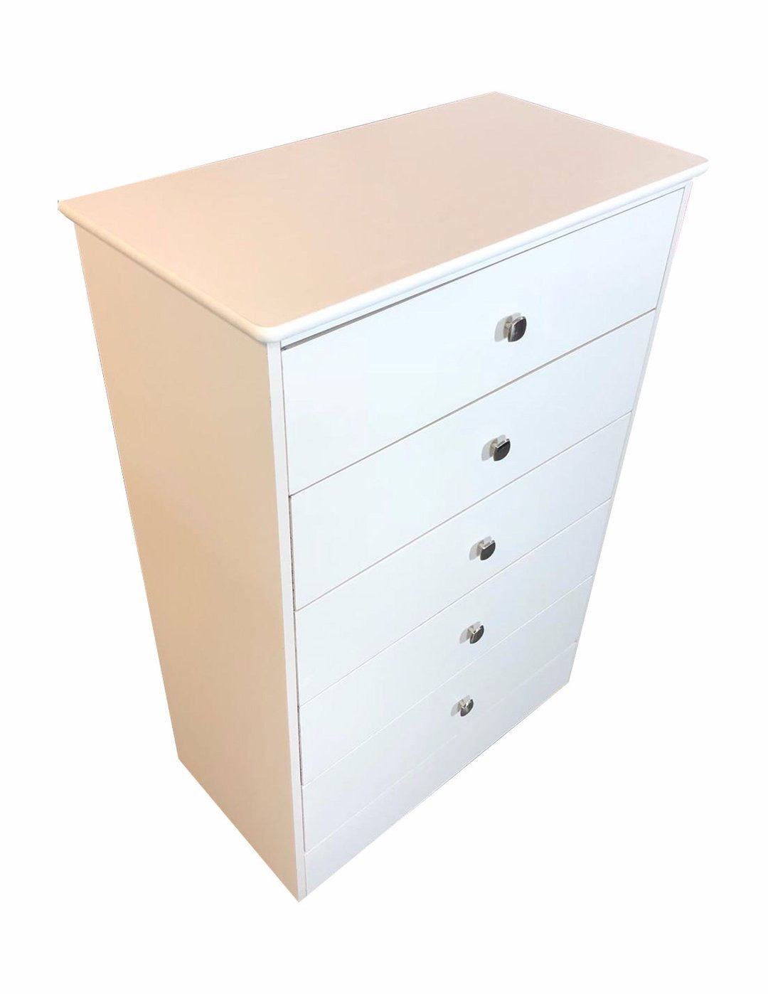 White Chest 5 Drawer