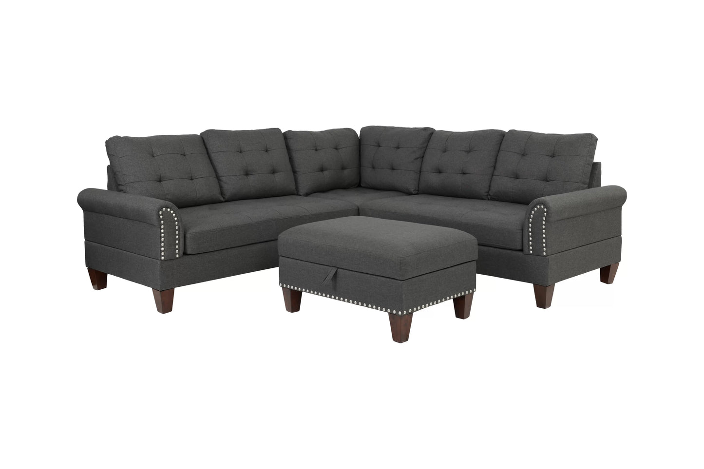 3-Piece Sectional Set W/ Ottoman F6474