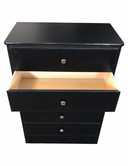 Chest 5 Drawer Black