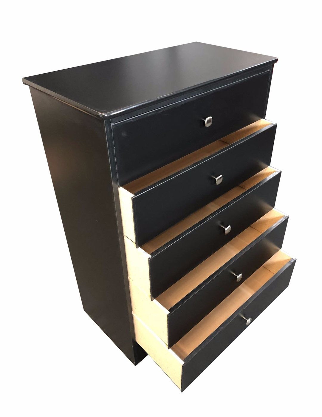 Chest 5 Drawer Black