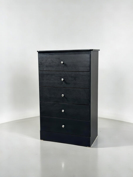Modern Chest 5 Drawer Black✨