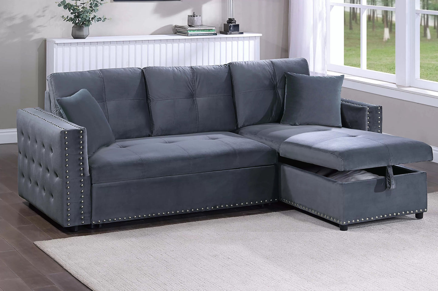 Convertible Sectional
Reversible Convertible Sectional W/Storage