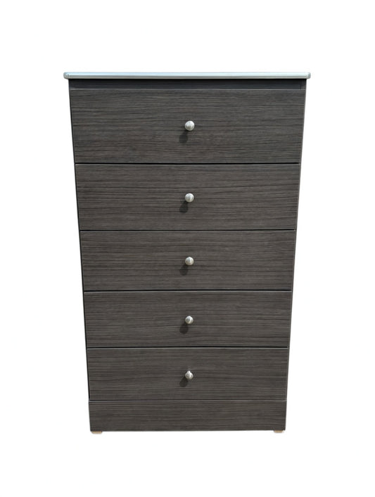 ✨ Modern 5-Drawer Chest - Sleek Charcoal
Wood Finish