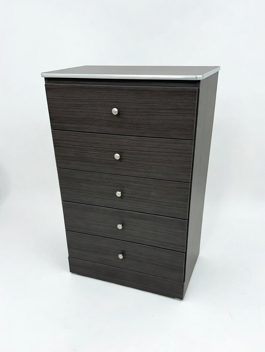 ✨ Modern 5-Drawer Chest - Sleek Charcoal
Wood Finish