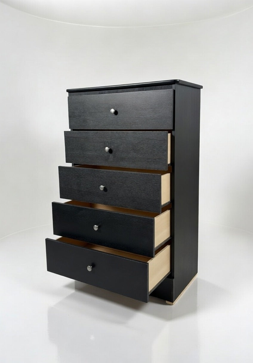 Midnight Modern Chest 5 Drawer  🖤