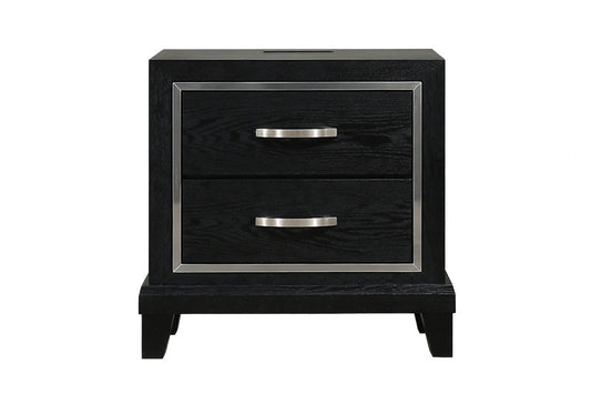 Modern Ebony Nightstand